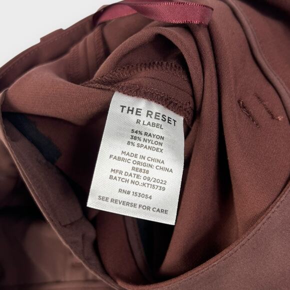 The Reset High-Rise Skinny Stretch Pant in Chestnut Size Medium NEW - Picture 5 of 9